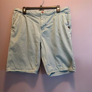 Quiksilver Men's Chino Shorts Green Size 34 Casual